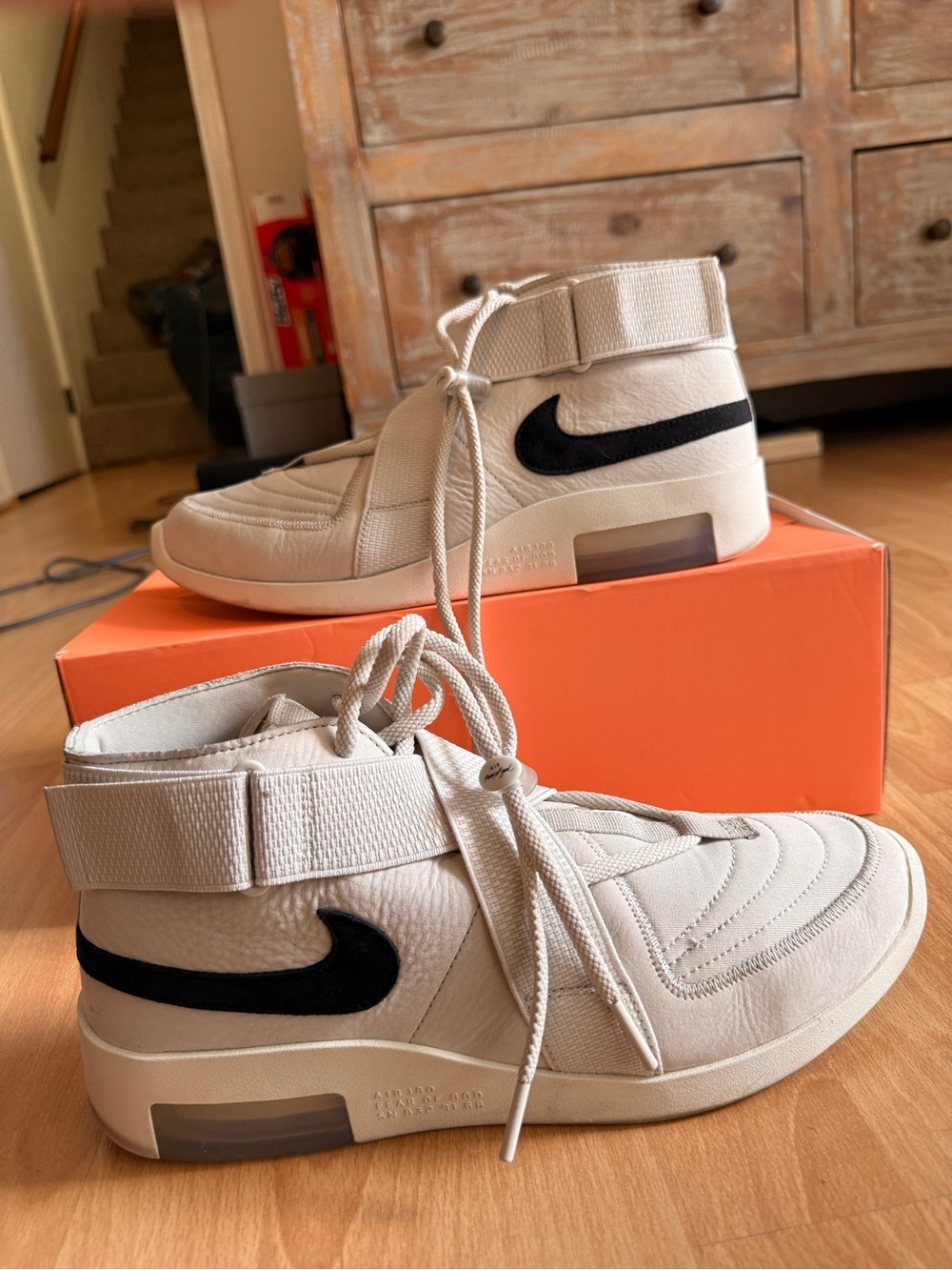 Nike Air Fear of God Raid Light Bone Men’s Size 12 w/ Box & Extra Laces